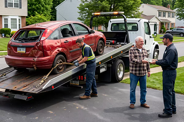 Salvage Car Pick Up in Philadelphia, PA