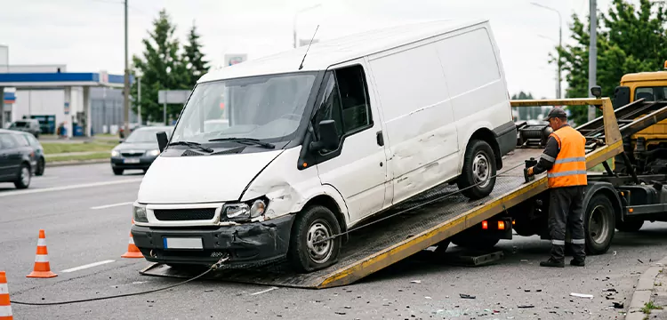 Damaged Van Removal in Philadelphia