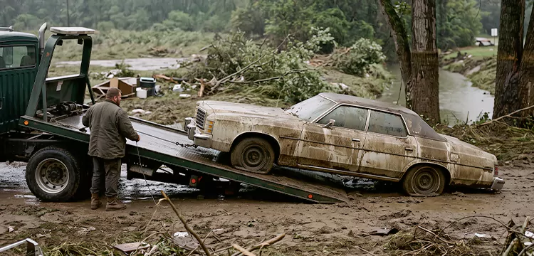 Flood-Damaged Junk Car Disposal in Philadelphia